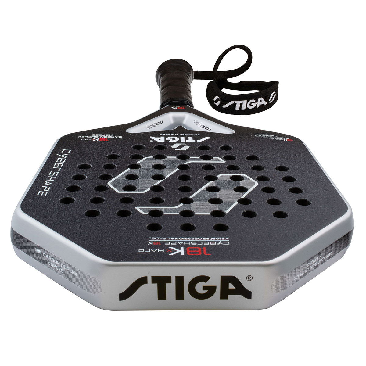 Stiga Padel Racket 18K X Hard Cybershape