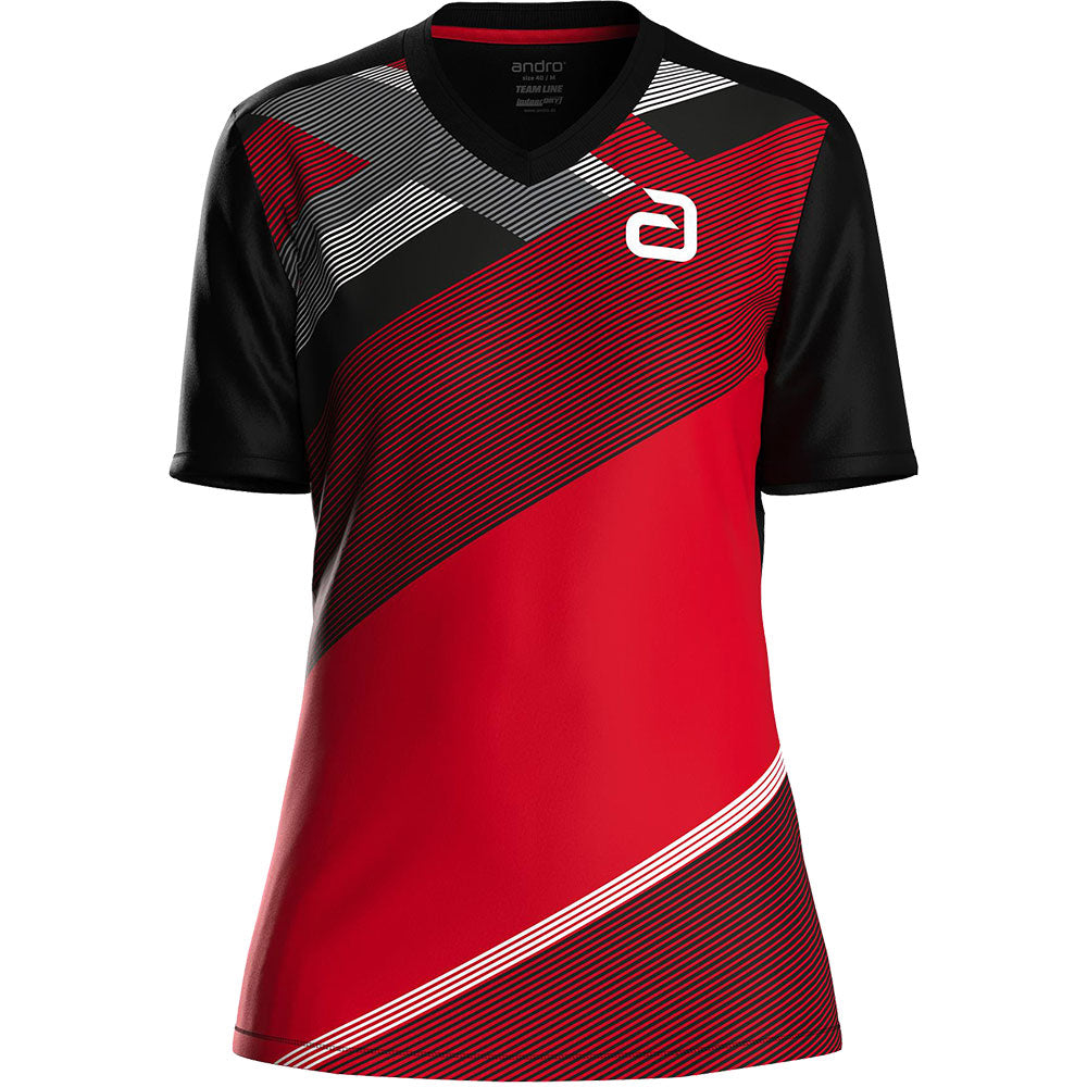 Andro Shirt Ataxa Women Black/Red