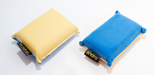Andro Rubber cleaning sponge Blue (cotton leather / microfiber)