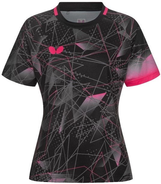 Butterfly Shirt Antei Lady Zwart