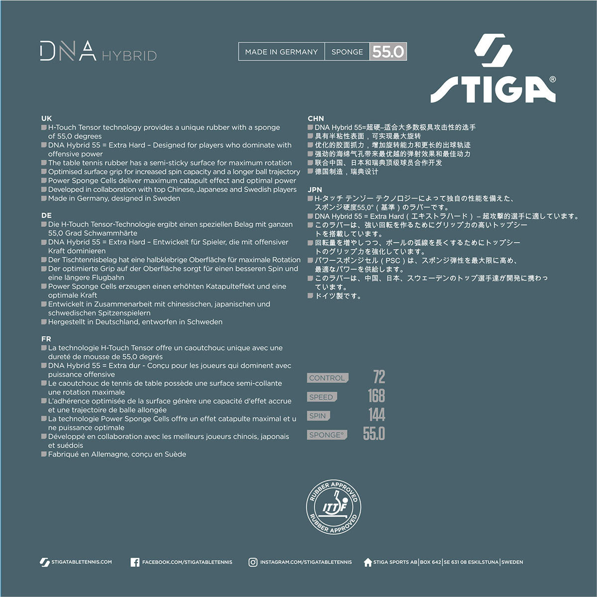 Stiga DNA Hybrid 55