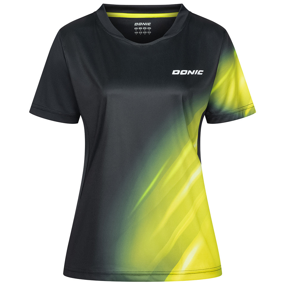 Donic Shirt Flame Lady Black/Yellow