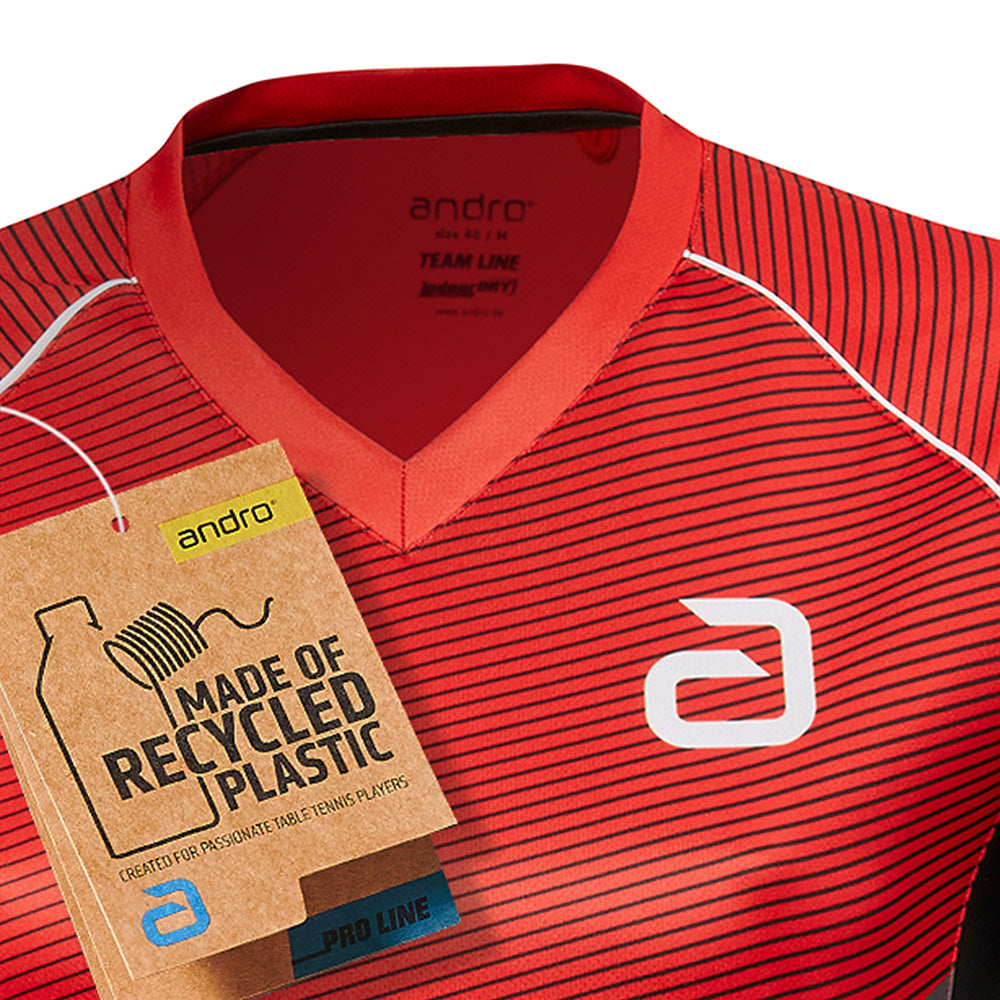 Andro Shirt Tilston Women Red/Black