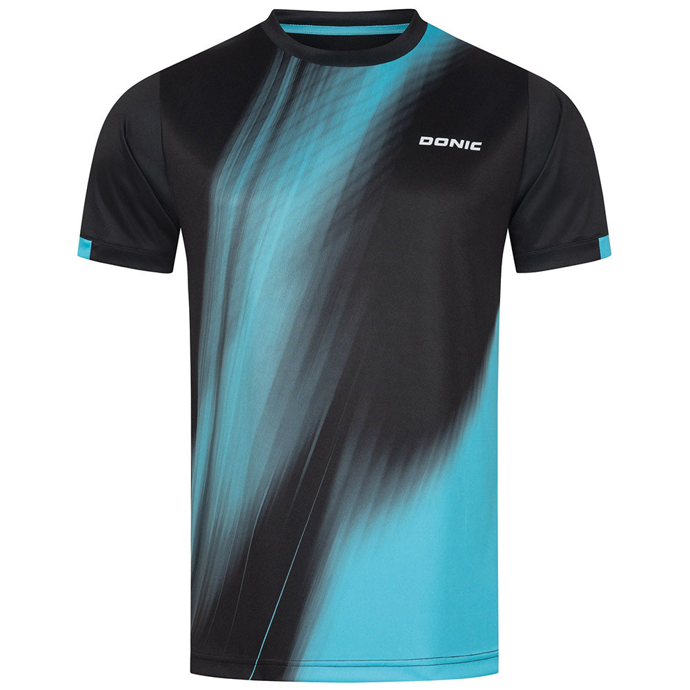 Donic T-Shirt Cream Black/Blue