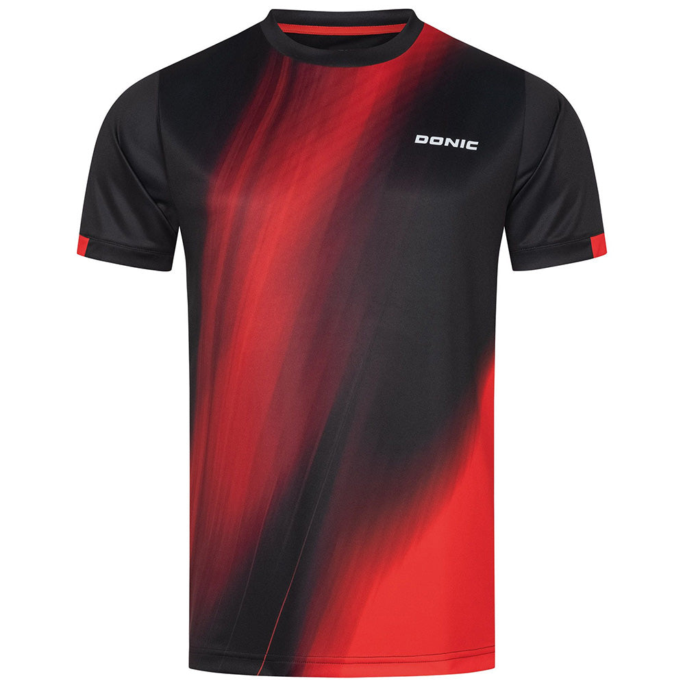 Donic T-Shirt Cream Black/Red